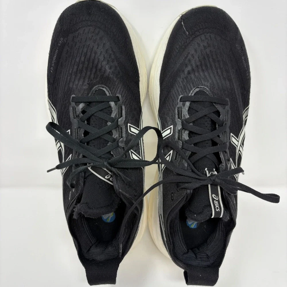 ASICS GEL-Nimbus 27 Men's Size 11.5 Extra Wide Black Running Shoes (1011B957)